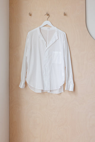 Y's by Yohji Yamamoto Open Collar Shirt - White