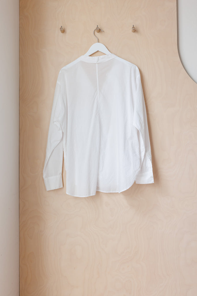 Y's by Yohji Yamamoto Open Collar Shirt - White