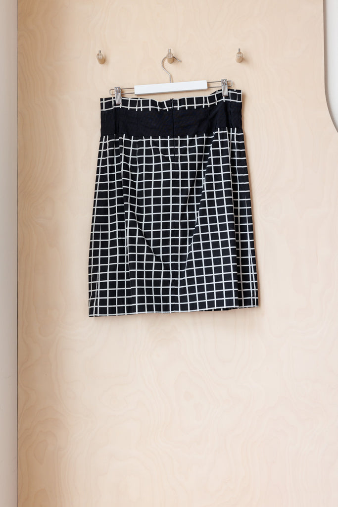 Dries Van Noten Twisted Skirt - Black/White