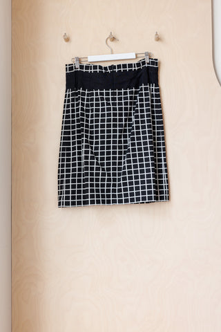 Dries Van Noten Twisted Skirt - Black/White