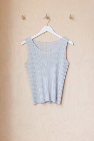 Pleats Please Sleeveless Top - Grey
