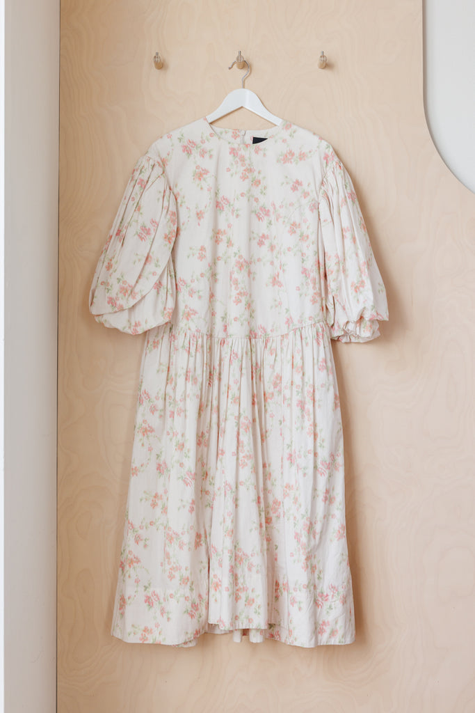 Simone Rocha Floral Smock Dress - Pink