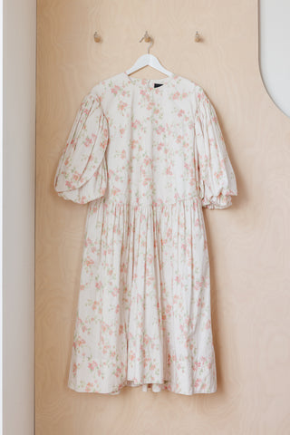 Simone Rocha Floral Smock Dress - Pink