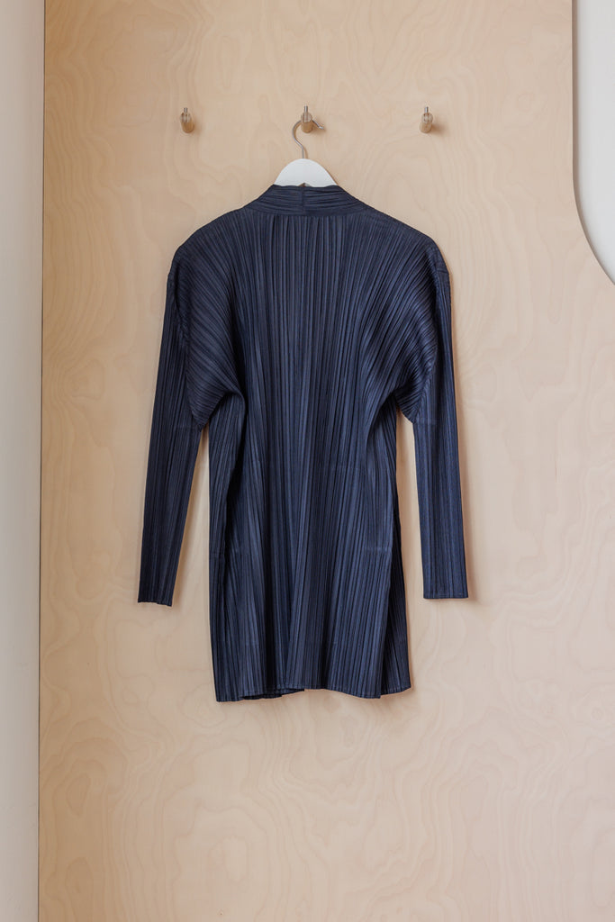 Pleats Please Long Jacket - Midnight