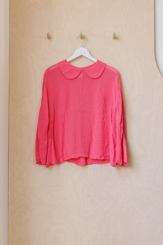 Comme Des Garçons Peter Pan Collar Blouse - Pink