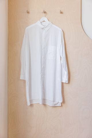 Y's by Yohji Yamamoto Overlap Collar Shirt - White
