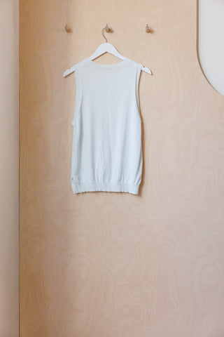 Cordera Cotton Tank Top - Ice Blue