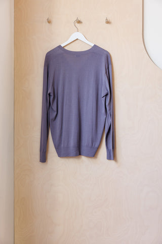 Dries Van Noten V-Neck Sweater - Lilac