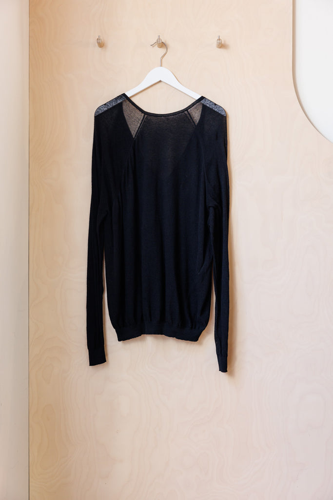 Haider Ackermann Deep V-Back Sweater - Black