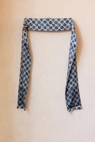 Dries Van Noten Beaded Silk Scarf - Silver/Black