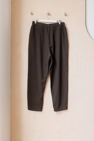 Black Crane Cotton Flannel Carpenter Pants - Dark Grey