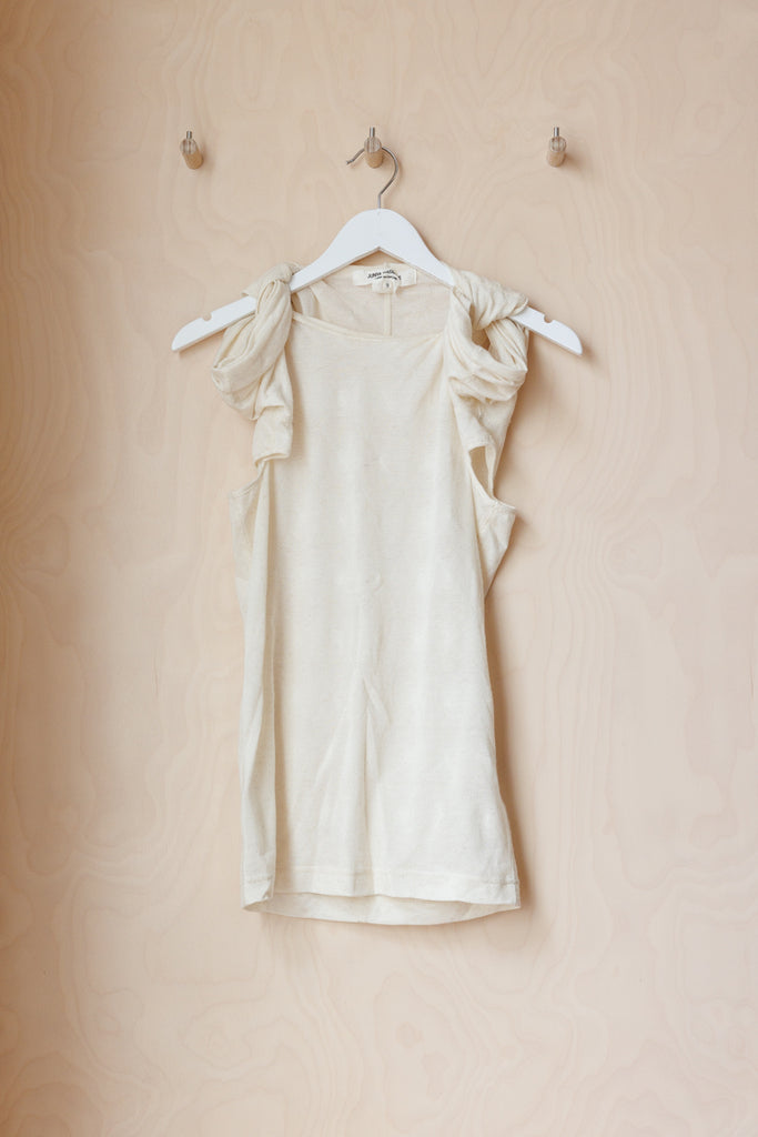 Comme Des Garçons Twist Shoulder Top - Cream