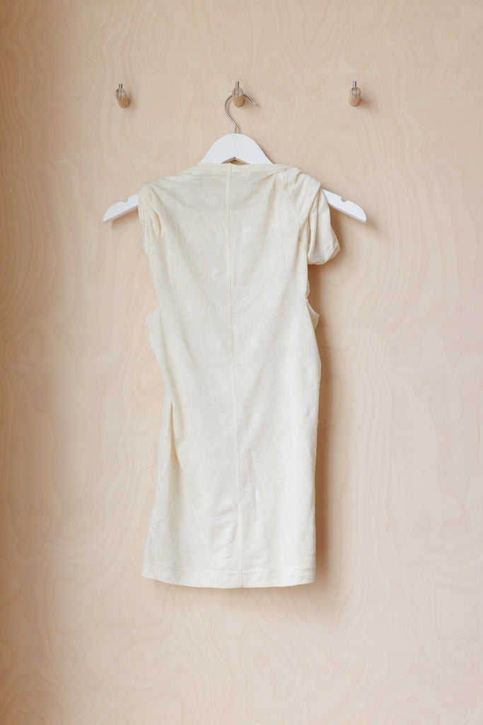 Comme Des Garçons Twist Shoulder Top - Cream