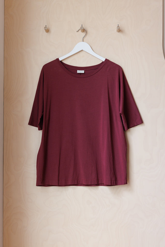 Dries Van Noten Yoke T-Shirt - Burgundy