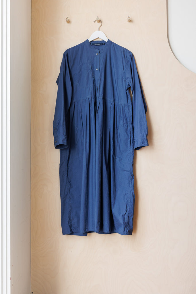 Sofie D'Hoore Collarless Shirt Dress - Blue