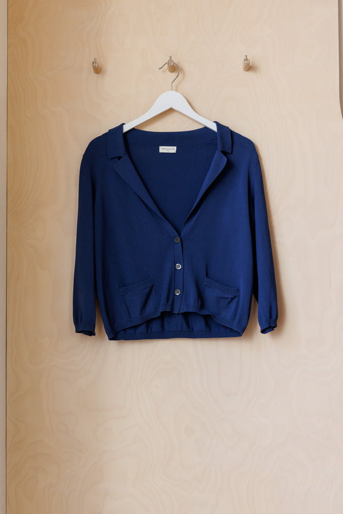 Dries Van Noten Collared Cardigan - Blue