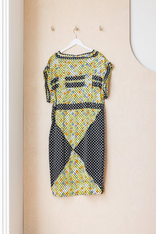 Bernhard Willhelm Patchwork Dress - Yellow/Black