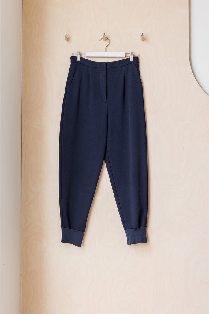 Maison Margiela Rib Cuffed Pant - Navy