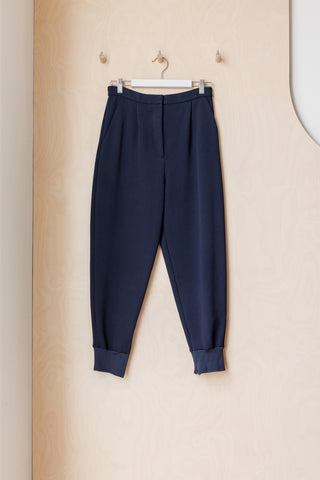 Maison Margiela Rib Cuffed Pant - Navy