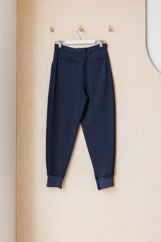 Maison Margiela Rib Cuffed Pant - Navy