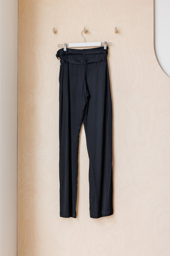 Ann Demeulemeester Double Belt Pant - Black