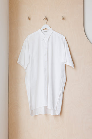 Dries Van Noten Tunic Shirt Dress - White