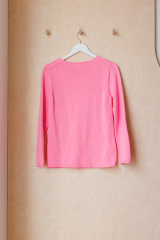 Comme Des Garçons Distressed Sweater - Pink