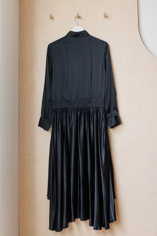 Y's by Yohji Yamamoto High Low Shirt Dress - Black