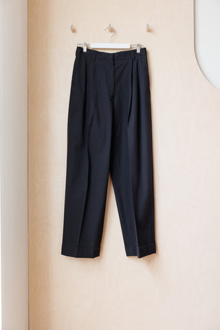 Dries Van Noten Cotton/Wool Partan Pants - Black