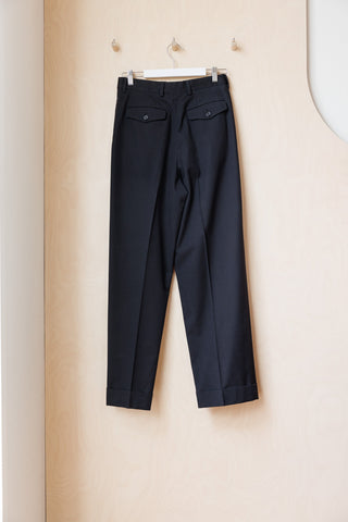 Dries Van Noten Cotton/Wool Partan Pants - Black