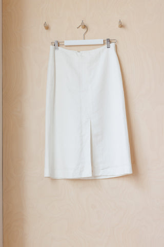 Archives Dries Van Noten Twill Midi Skirt - White