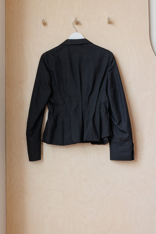 Dries Van Noten Tuck Pleat Blazer - Black