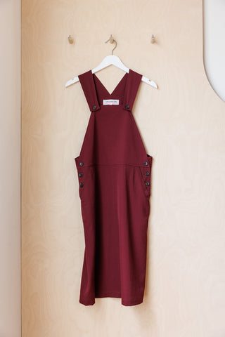 Comme Des Garçons Girl Pinafore - Burgundy