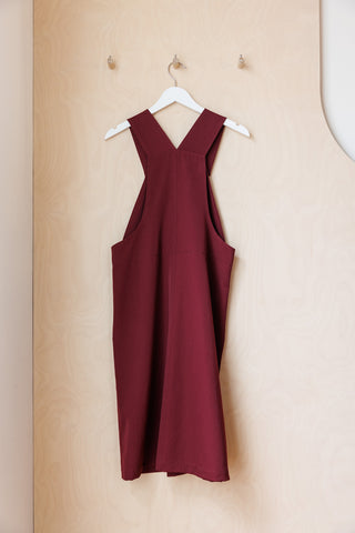 Comme Des Garçons Girl Pinafore - Burgundy