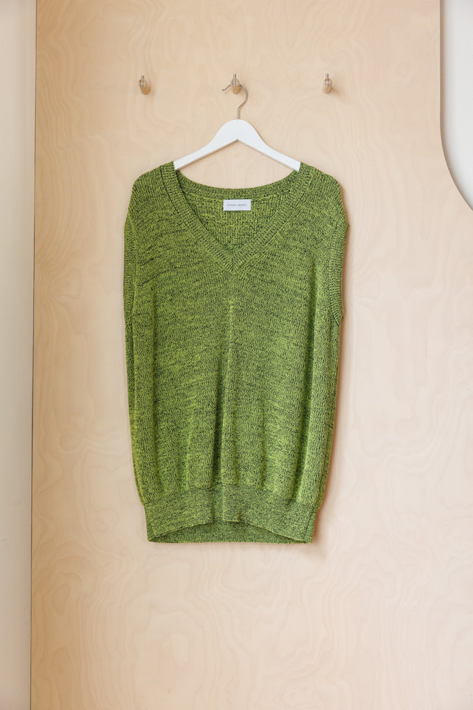 Christian Wijnants Kristof Knit Vest -Lime/Black