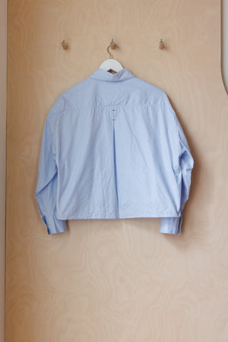 Cordera Pleat Front Shirt - Blue/White