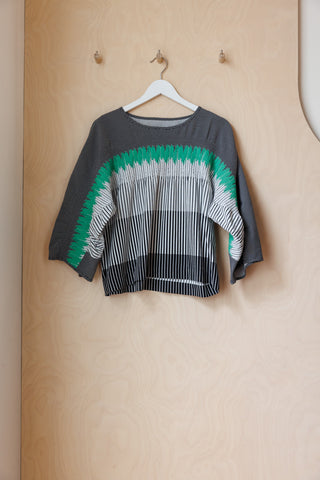 Henrik Vibskov Paula Blouse - Green/Black