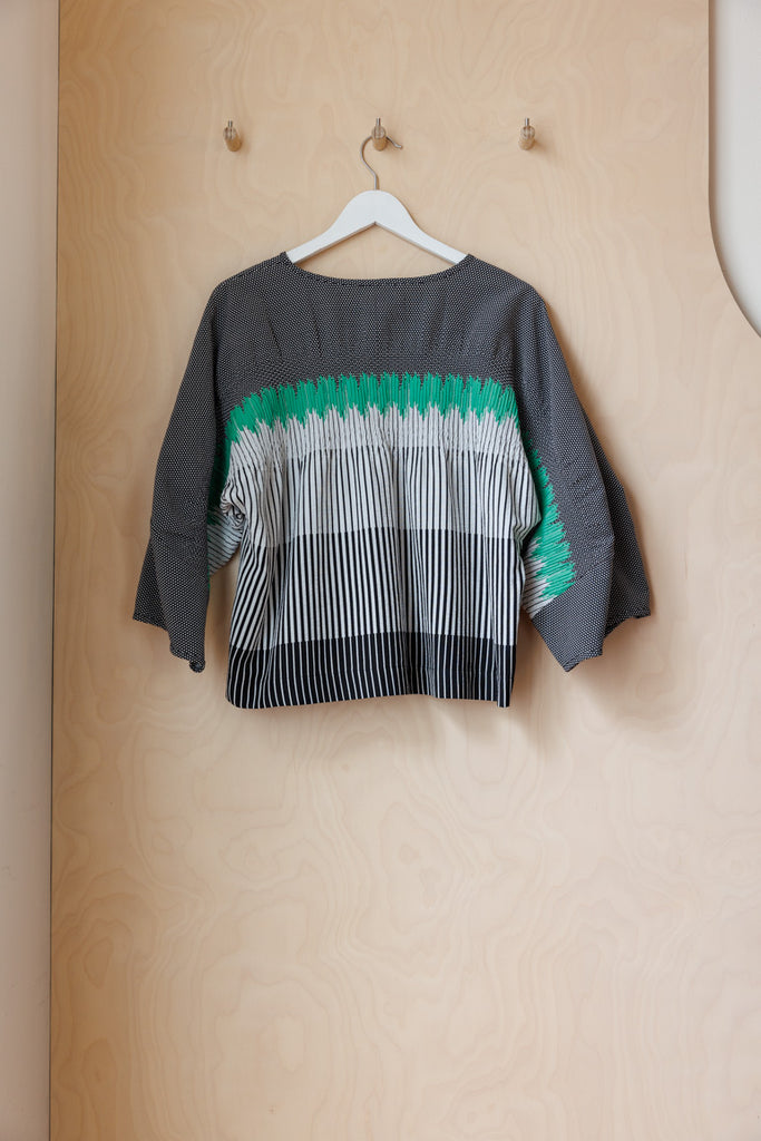 Henrik Vibskov Paula Blouse - Green/Black