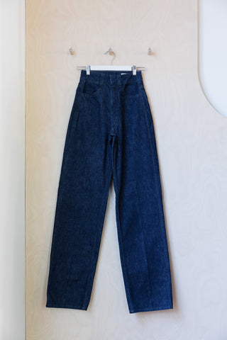 Lemaire High Waist Straight Leg Jeans - Indigo