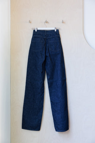 Lemaire High Waist Straight Leg Jeans - Indigo