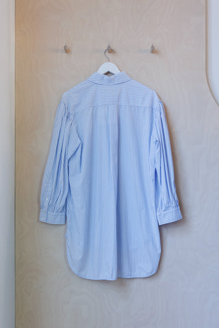 Simone Rocha Striped Puff Sleeve Shirt - Blue