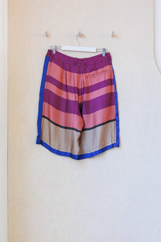Dries Van Noten Stripe Bermuda Shorts - Pink/Blue