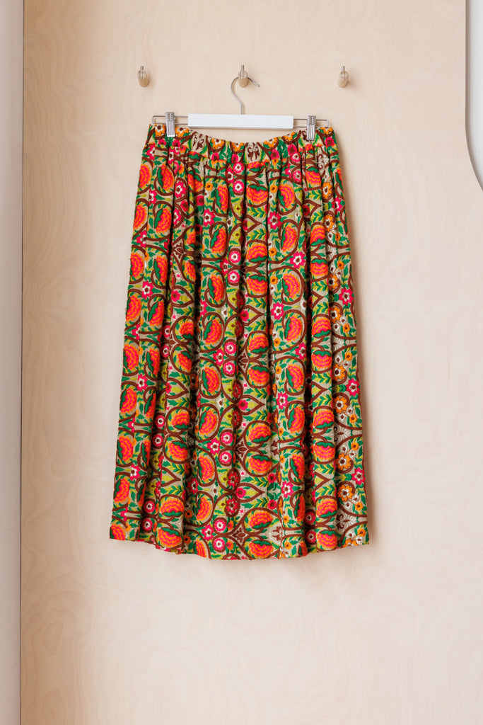 Comme Des Garçons Floral Embroidered Skirt - Multi