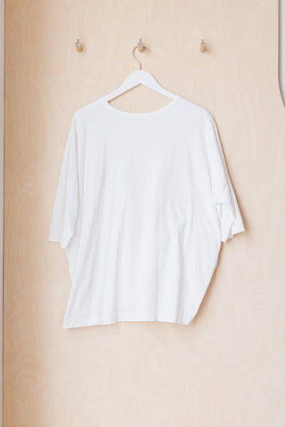 Y's by Yohji Yamamoto Shirred T-Shirt - White