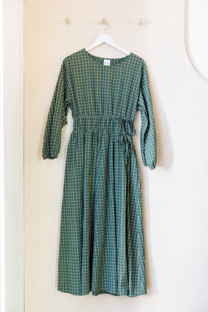Kowtow Aspen Check Dress - Green