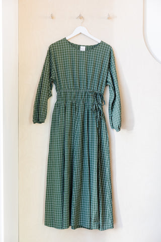 Kowtow Aspen Check Dress - Green