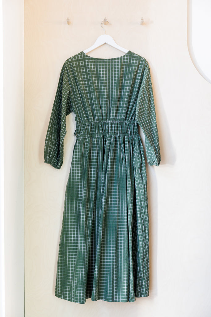 Kowtow Aspen Check Dress - Green