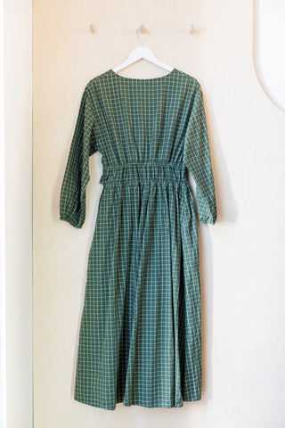 Kowtow Aspen Check Dress - Green