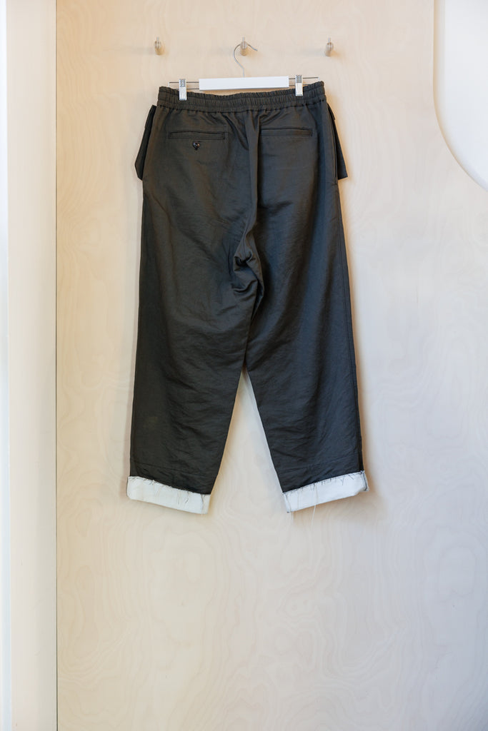Y's by Takeshi Kosaka Flap Pocket Pants - Khaki