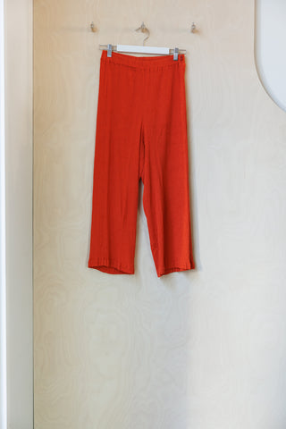 Issey Miyake HaaT Crinkle Pleat Pant - Orange